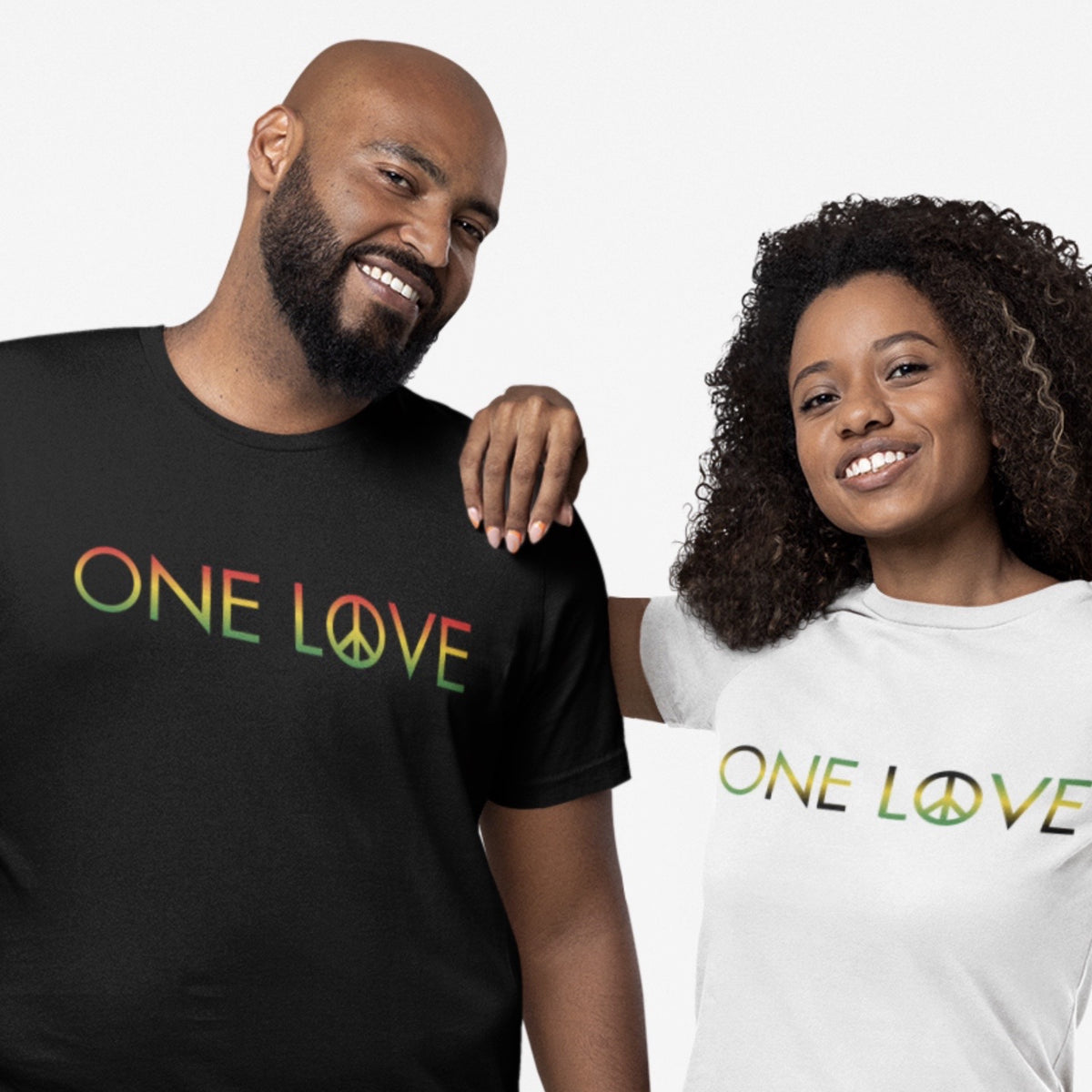 One Love Embroidery Chest Unisex Crew T-Shirt